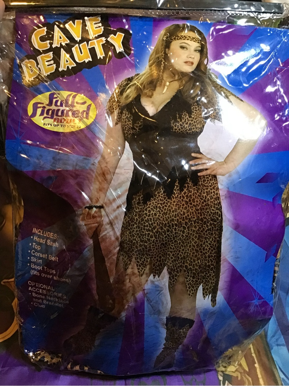 Cave beauty full figured adult costume up to size 22